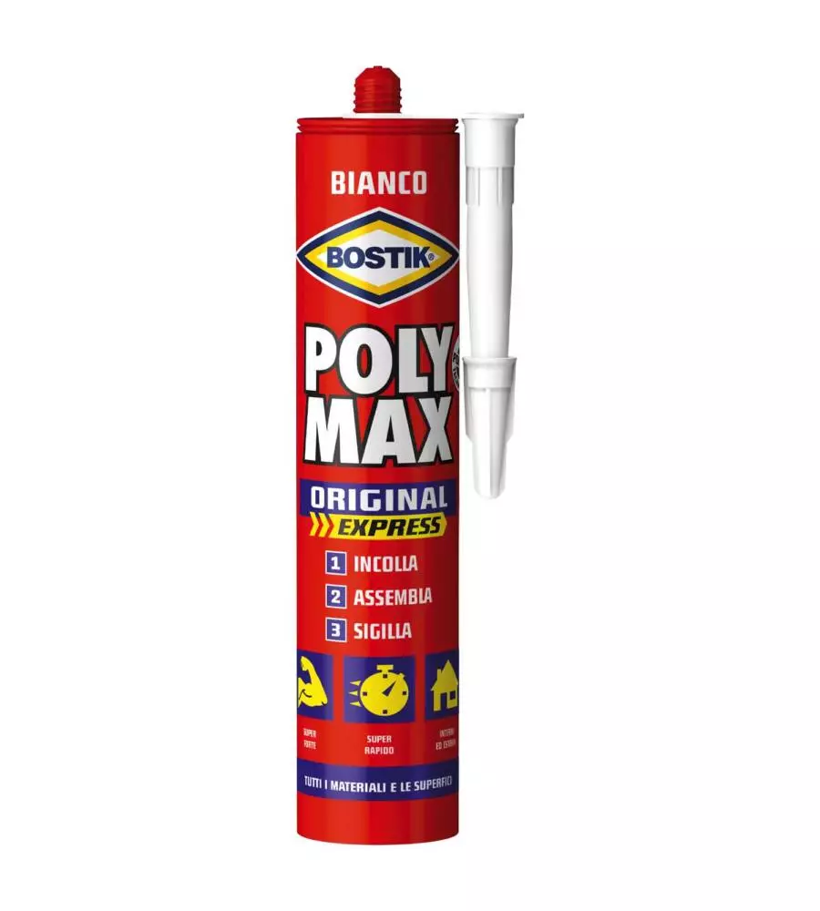 Bostik poly max original express bianco - cartuccia 425 gr